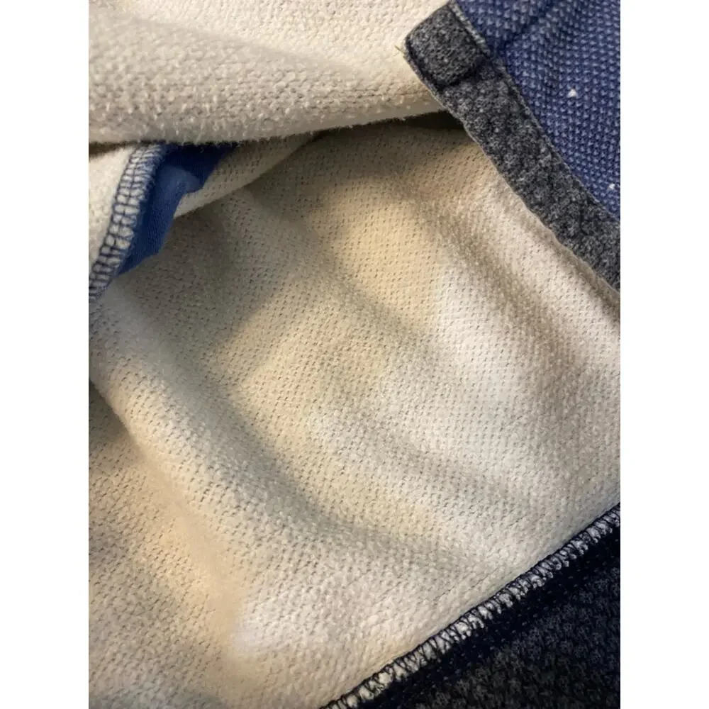 Fat Face UK Kids Cotton Pique Quarter Zip Pullover Blue Bee 10